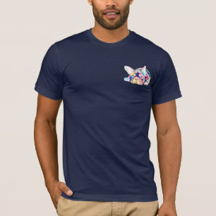 T-shirt Le bulldog français aux couleurs
