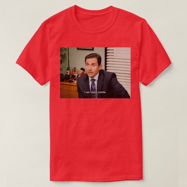 T-shirt Le Bureau Dans Lequel Je Suis Mort (Design devant)