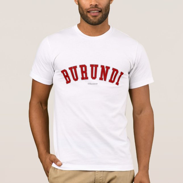 T-shirt Le Burundi (Devant)