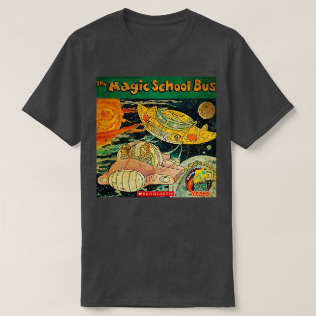 T-SHIRT LE BUS SCOLAIRE MAGIQUE 25 ANS (Design devant)