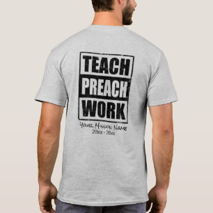 T-shirt Le cadeau personnalisé de missionnaire enseignent