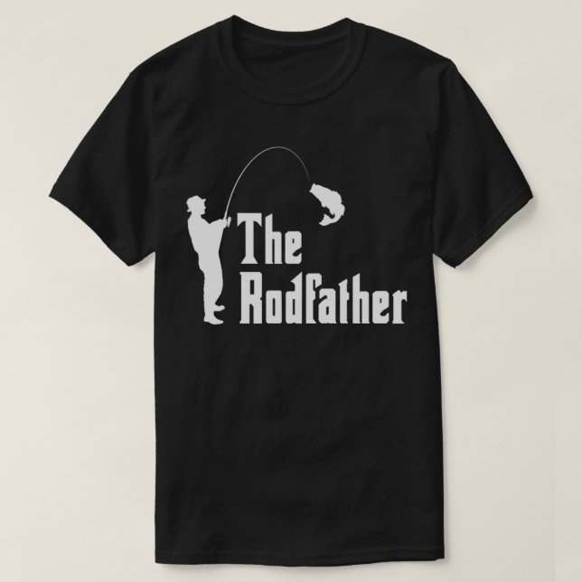 T-shirt Le cadeau RodFather Funny Fishing (Design devant)