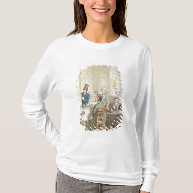 T-shirt Le café de Commerce, du 'tableau De Paris (Devant)