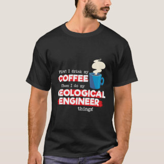 T-shirt Le Café de l'ingénieur géologique