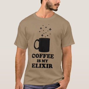 T-shirt Le Café Est Mon Elixir
