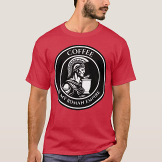 T-shirt LE CAFÉ EST MON EMPIRE ROMAIN les amis