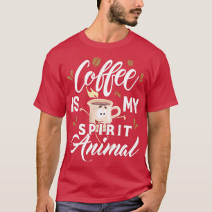 T-shirt Le café est mon esprit animal 1