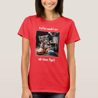 T-shirt Le café fait de moi un tigre