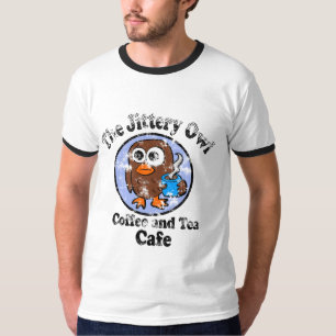 T-shirt Le café Jittery Owl Coffee and Tea Cafe