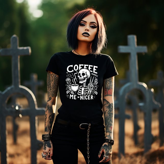 T-shirt Le café me rend plus gentil (Créateur téléchargé)