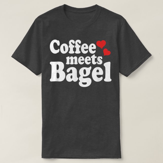 T-shirt Le café rencontre le bagel 66 (Design devant)