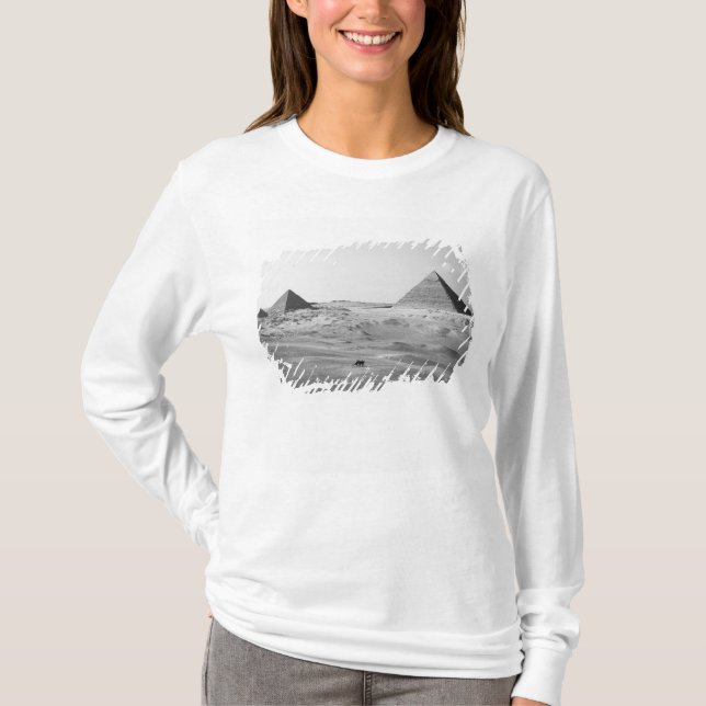T-shirt Le Caire Égypte, Pyramides de Gizeh (Devant)