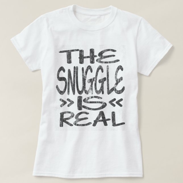 T-shirt Le câlin est vrai DS (Design devant)