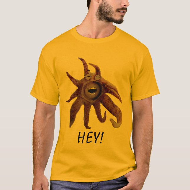 T-shirt Le calmar indique hé ! (Devant)