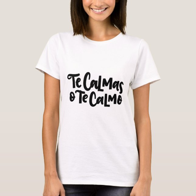 T-shirt Le Calmas O Te Calmo, à la main (Devant)