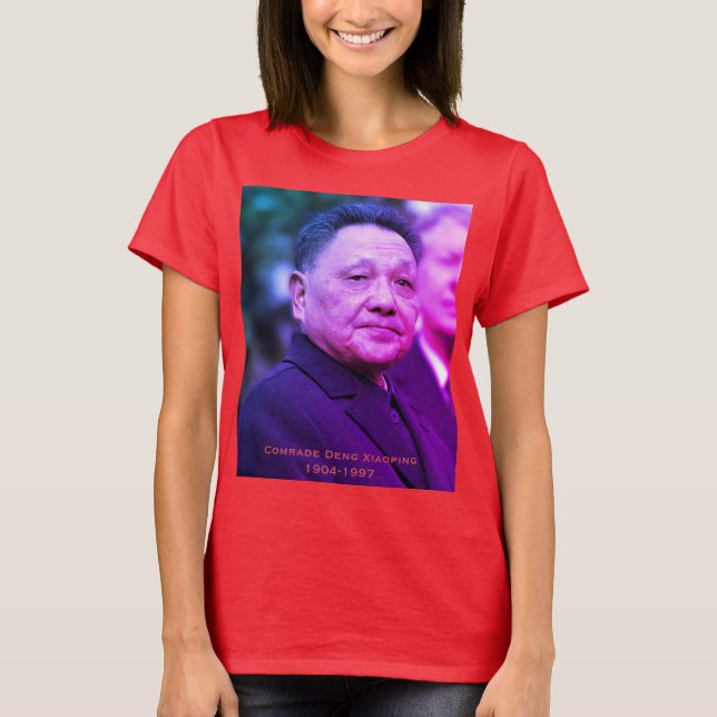 T-shirt Le camarade Deng Xiaoping - Leader chinois (Devant)