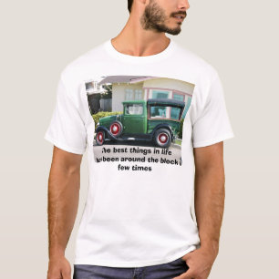 T-shirt le camion antique, les meilleures choses dans la