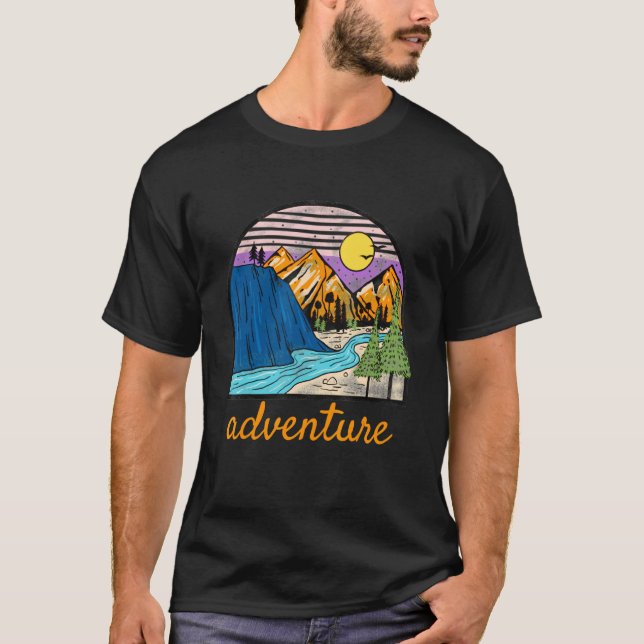 T-shirt Le Camping Aventure Fuir L'Ordinaire (Devant)