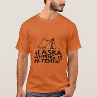 T-shirt Le Camping En Alaska Est Dans Les Tentes
