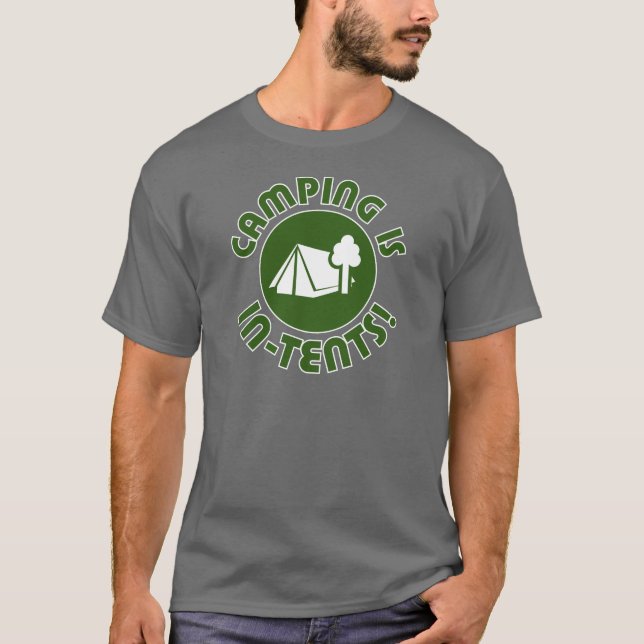 T-shirt le camping est des intentions (Devant)
