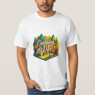 T-shirt Le camping est la vie