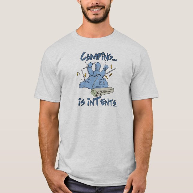 T-shirt Le camping est l'intention (Devant)