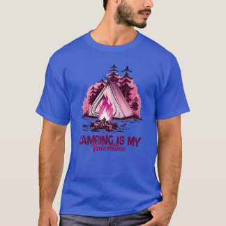 T-shirt Le camping est ma fille de valentineshirt