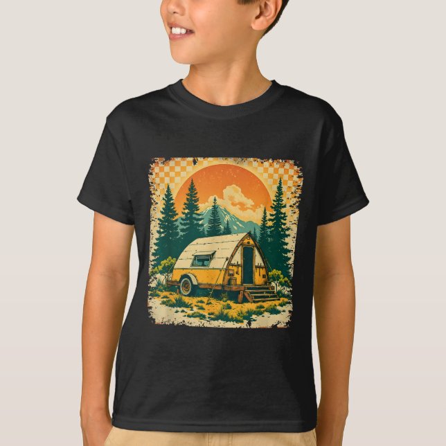 T-shirt Le camping est ma thérapie  (Devant)