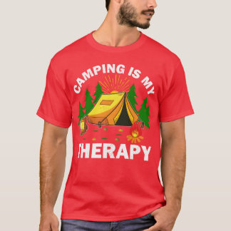 T-shirt Le camping est ma thérapie, cadeau pour amoureux d