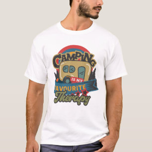 T-shirt Le Camping Est Ma Thérapie Préférée
