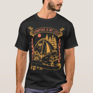 T-shirt Le camping est ma vie