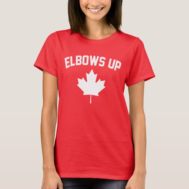 T-shirt Le Canada à coudes - Fier Canadien (Devant)