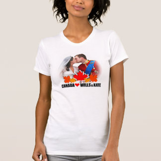 T-shirt Le Canada aime prince William et chemise de Kate