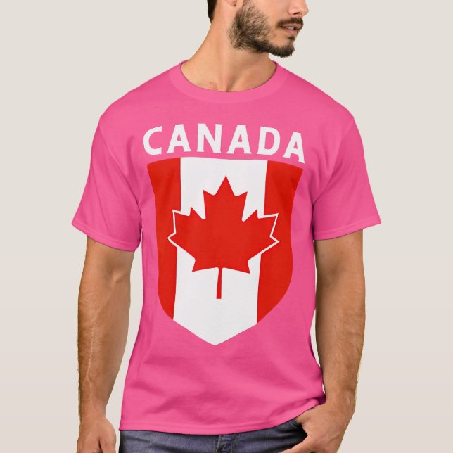 T-shirt Le Canada donne le camp drapeau de la Feuille d'ér (Devant)