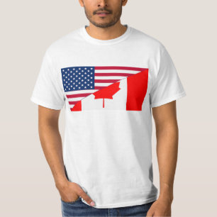 T-shirt Le Canada et les Etats-Unis, hybrides