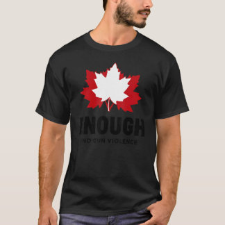 T-shirt Le Canada Flag End Gun Violence Non Gun Violence A