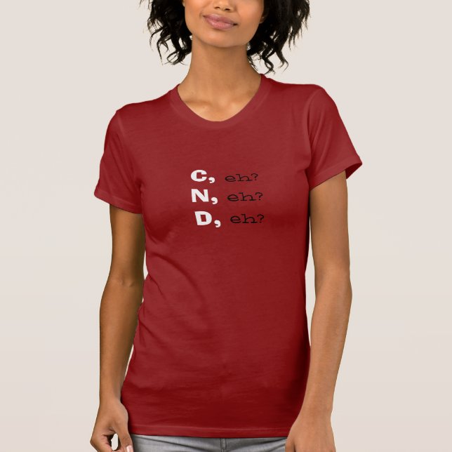 T-shirt Le Canada, hein ? (Devant)