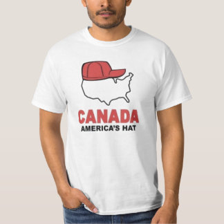 T-SHIRT LE CANADA : LE CASQUETTE DE L'AMÉRIQUE