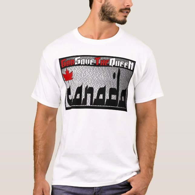 T-shirt Le Canada - le God Save the Queen (Devant)