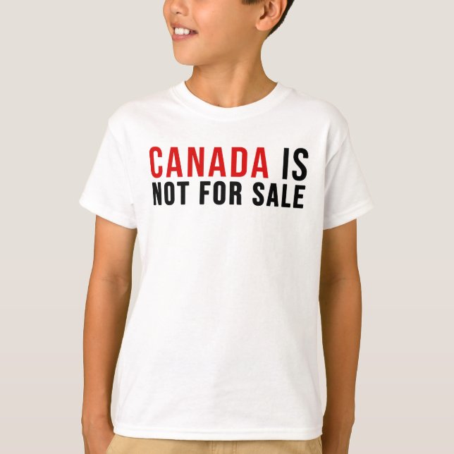 T-shirt Le Canada n'est pas à vendre (Devant)