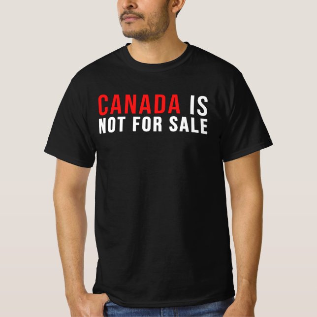 T-shirt Le Canada n'est pas à vendre (Devant)