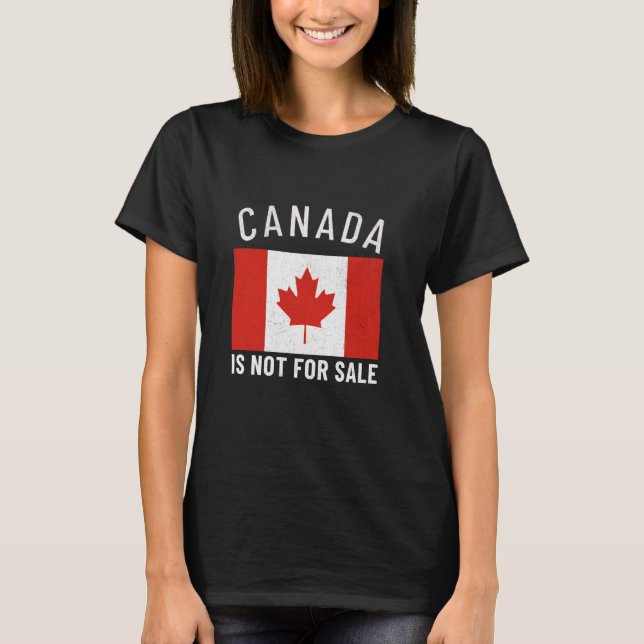 T-shirt Le Canada n'est pas à vendre 2 (Devant)