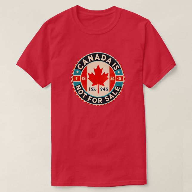 T-shirt Le Canada n'est pas à vendre Canadian Pride (Design devant)