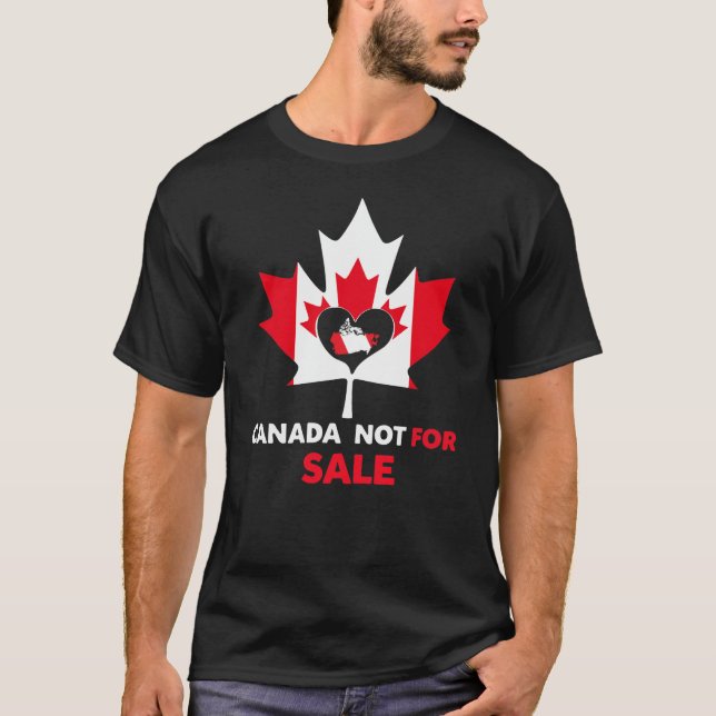 T-shirt Le Canada n'est pas à vendre greenland 51e État Tr (Devant)