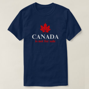 T-shirt Le Canada n'est pas à vendre Rouge Blanc