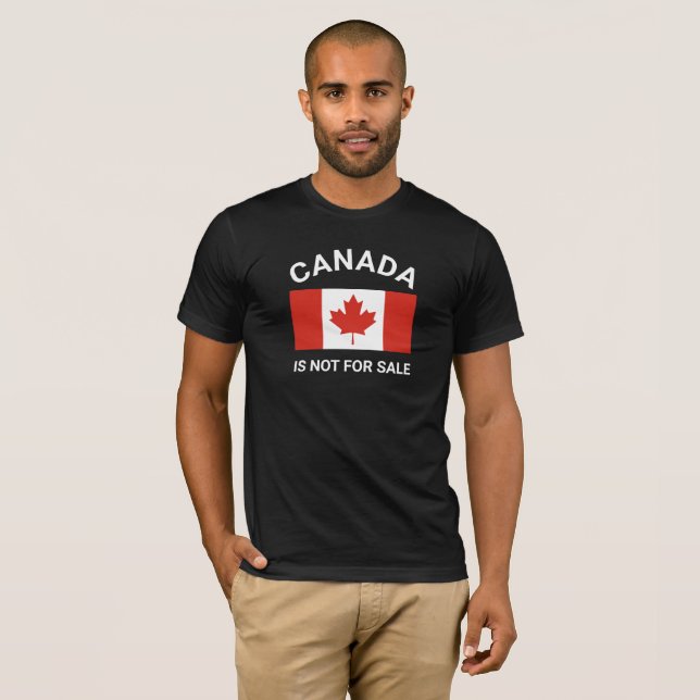 T-SHIRT LE CANADA N'EST PAS EN VENTE (Devant entier)