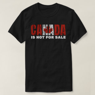 T-shirt LE CANADA N'EST PAS EN VENTE Maple Leaf Flag