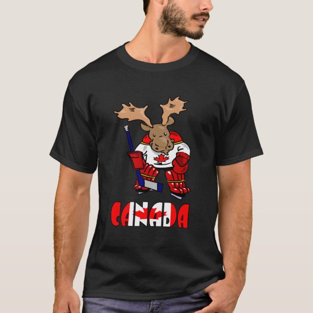 T-shirt Le Canada - orignal (Devant)