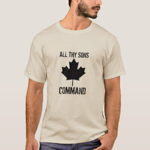T-shirt Le Canada : Tout Thy ordre de fils