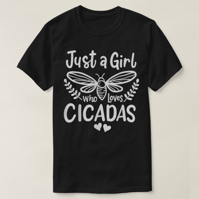T-shirt Le Canada, une fille qui aime les Cicadas (Design devant)